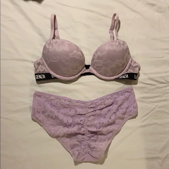 Lavender Lace Bra & Panty Set - Picture 1 of 6